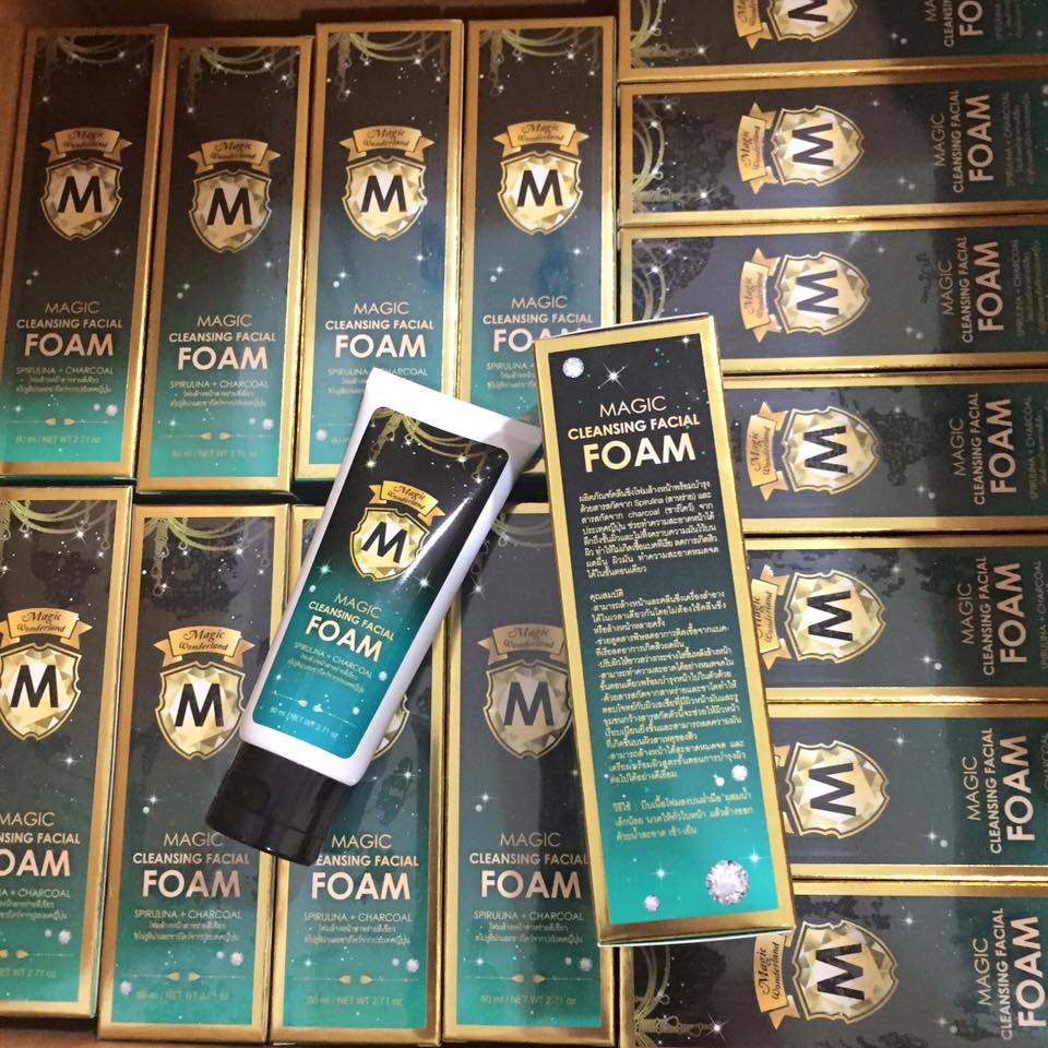 Magic Cleansing Facial Foam by magic wonderland โฟมล้างหน้า"สาหร่ายชาโคว"
