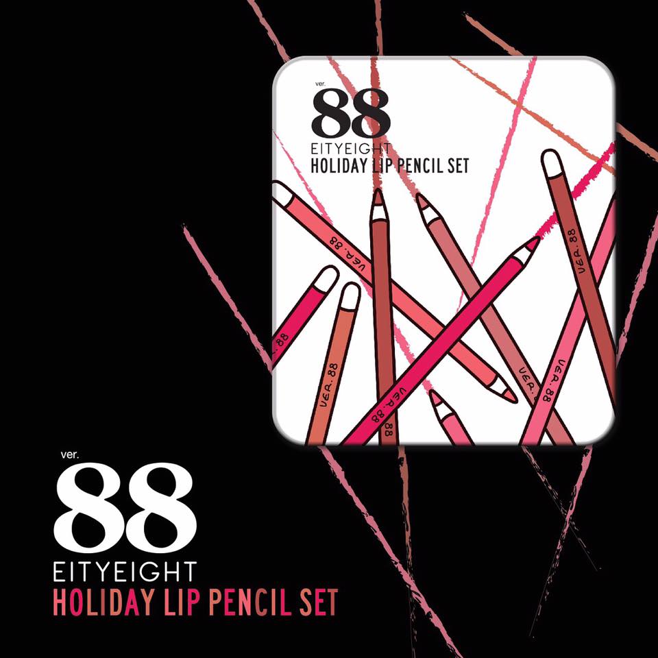 ลิปสีไม้ Ver.88 Holiday Lip Pencil Set (ลิปสีไม้ ฮอลิเดย์ ลิป เพนซิล เซท)