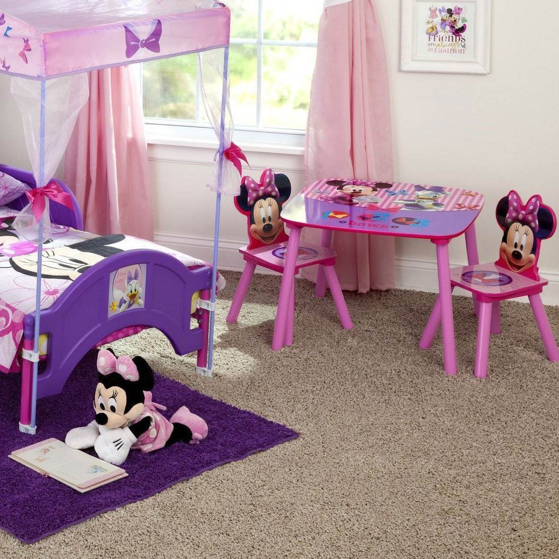 ชุดโต๊ะ เก้าอี้ไม้ เขียนหนังสือเด็ก ลาย มินนี่เม้าส์ ลิขสิทธิ์แท้ Delta Children Table & Chair Set, Disney Minnie Mouse ราคา 3,590 บาท