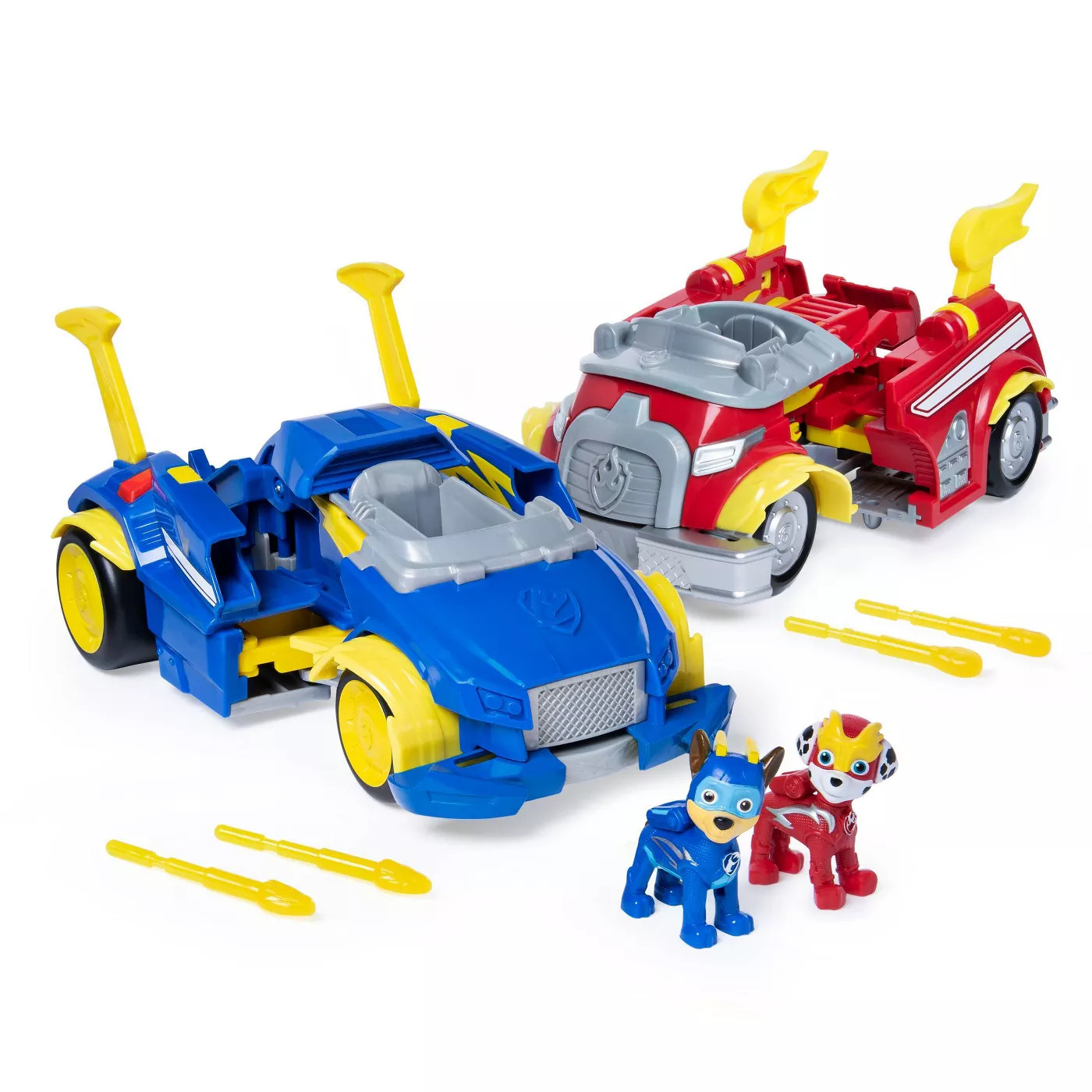 รถกู้ภัย ลาดตระเวน PAW Patrol Marshall and Chase Powered up Vehicles Dual Pack นำเข้าจาก USA