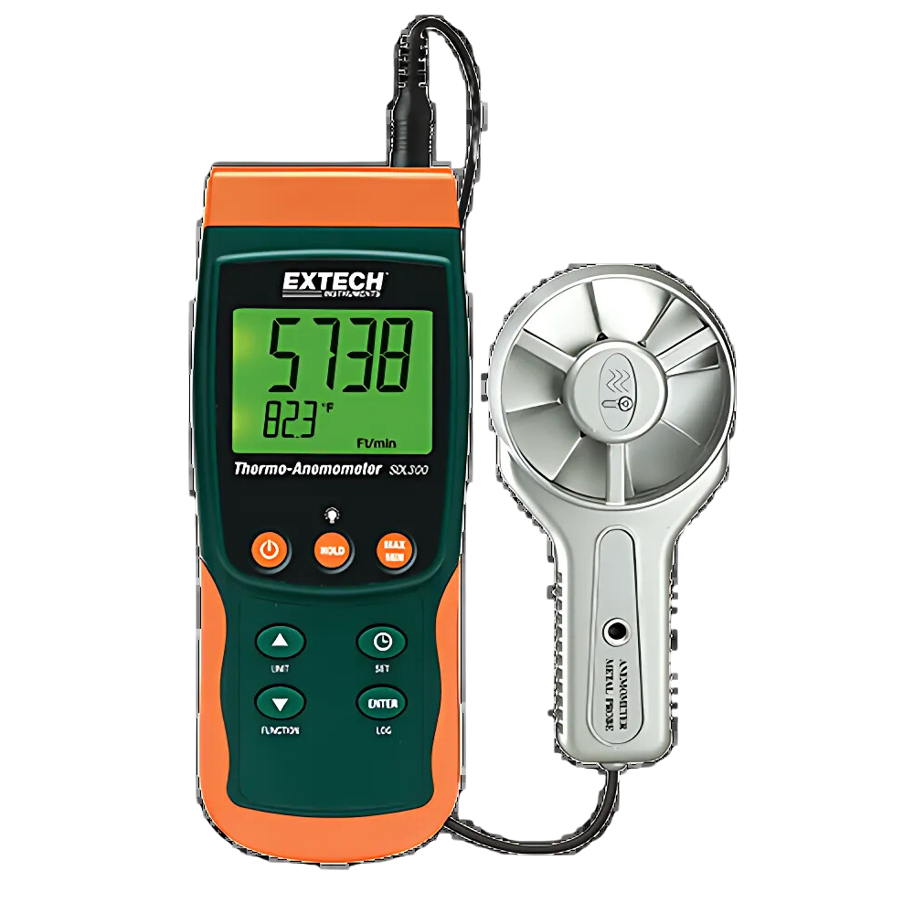 EXTECH รุ่น SDL300 เทอร์โมมิเตอร์วัดความเร็วลม/เครื่องบันทึกข้อมูลโลหะ,Metal Vane Thermo-Anemometer/Datalogger