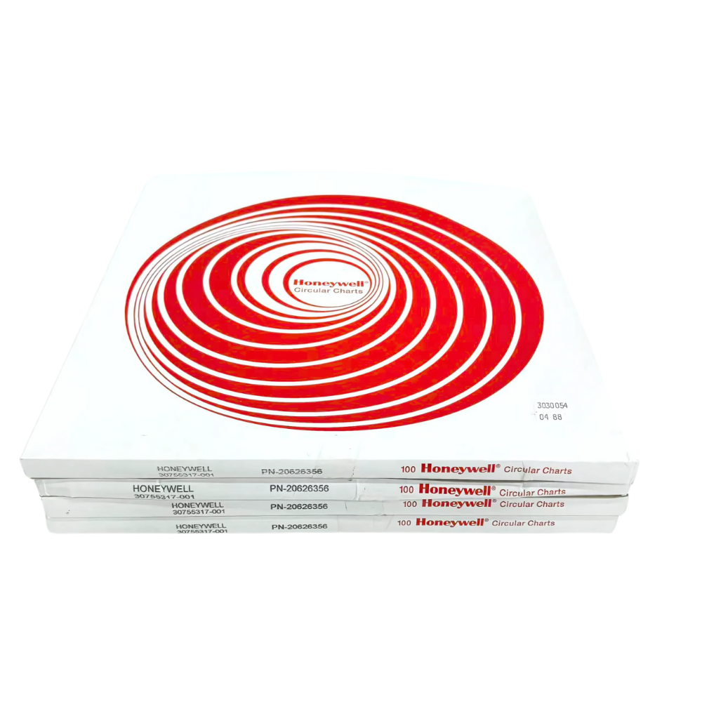 Honeywell รหัส 30755317-001 กระดาษสำหรับเครื่องบันทึก,Circular thermal chart paper for Honeywell Truline recorder for DR4500,12inch,100pcs