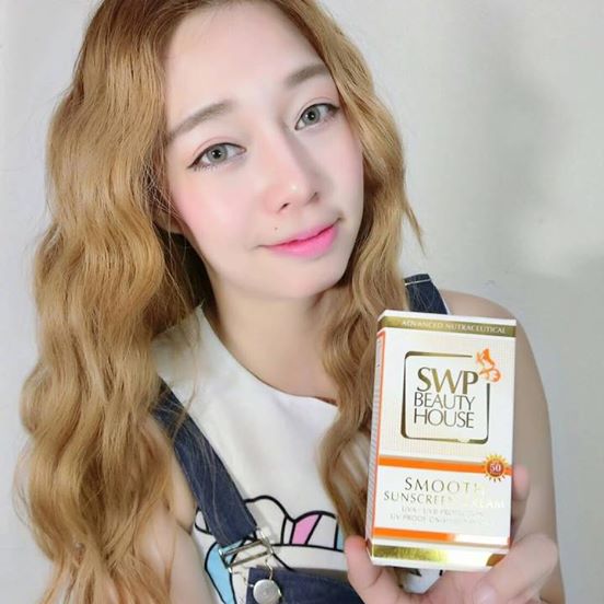 ครีมกันแดด SWP Smooth Sunscreen Cream แพ็คเก็จใหม่ (SWP Beauty House Smooth Sunscreen Cream)