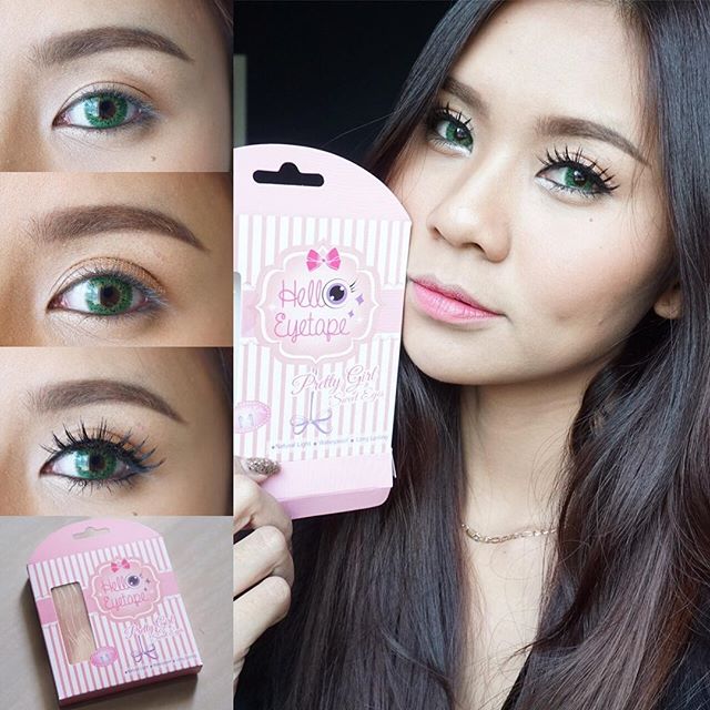 HELLO EYETAPE เทปติดตา 2 ชั้น แบบตาข่าย (Professional Glue) กล่องชมพู