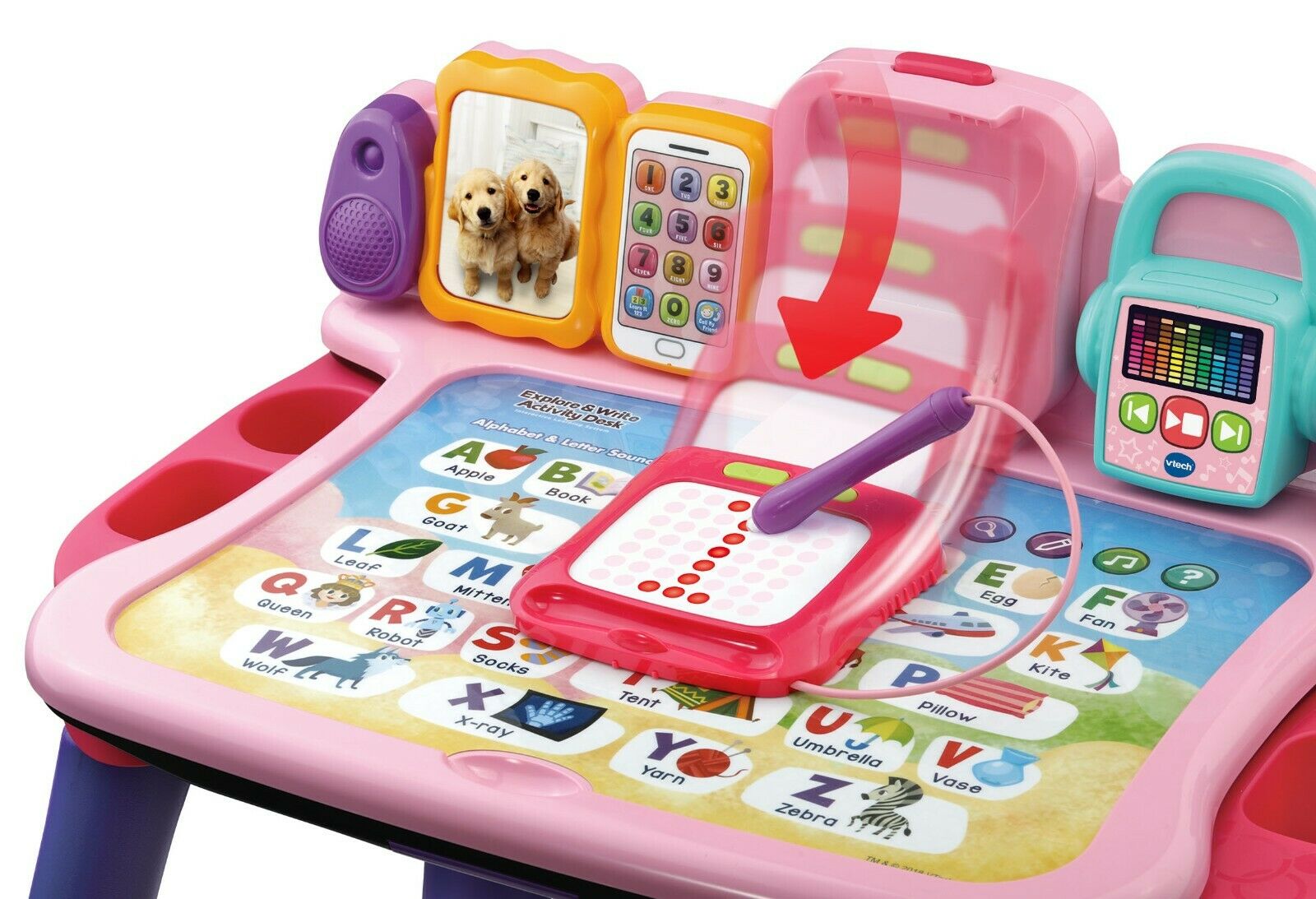 ใหม่ล่าสุด⭐️ VTech Explore & Write Activity Desk Transforms into Easel & Chalkboard โต๊ะกิจกรรมเพื่อการเรียนรู้รอบด้าน 4 in 1