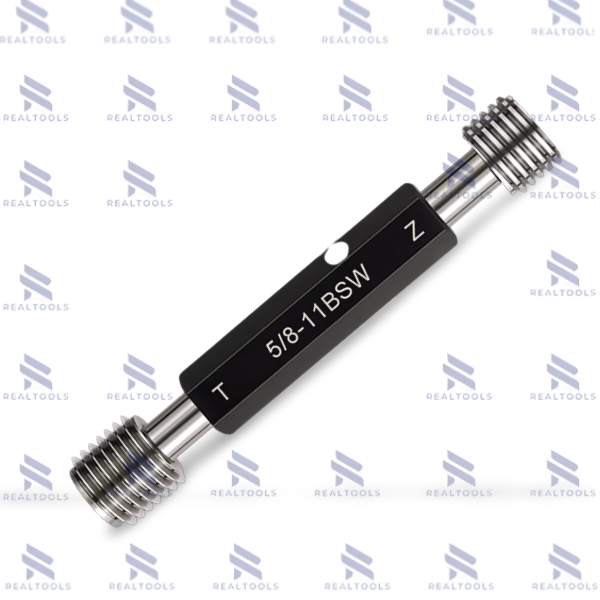 2-1/8″-4.5BSWเกจวัดเกลียวในชนิดเกลียวตรงมาตรฐานอังกฤษ,British Standard Whitworth Taperlock Thread Plug Gauge BSW-2-1/8”x4.5,w/handle,Go-NoGo Set