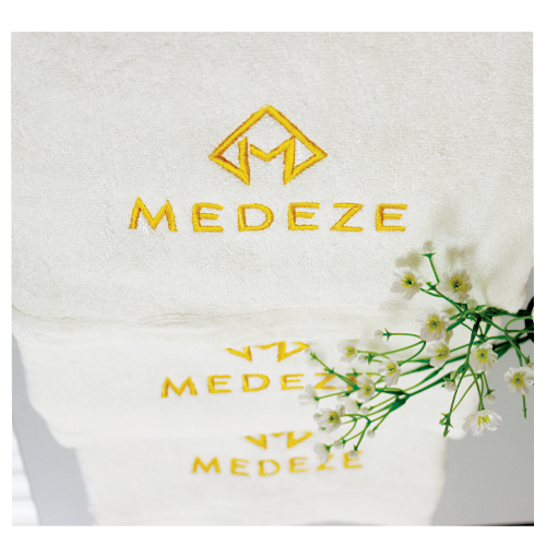 ผ้าขนหนูใยไผ่ปัก MEDEZE