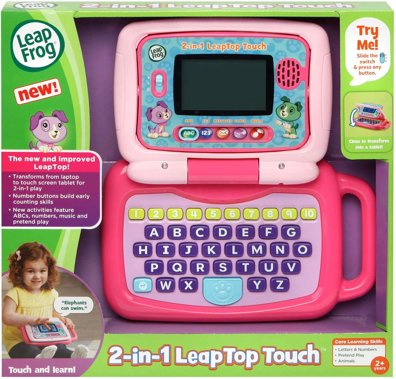 LeapFrog 2-in-1 LeapTop Touch, สีชมพู 2,990 - บาท