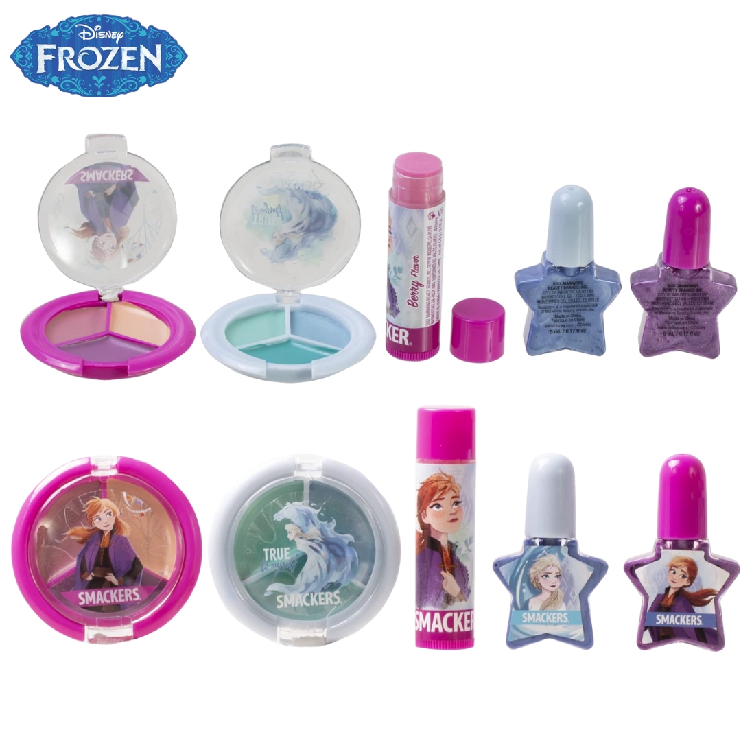 ใหม่ล่าสุด🎉นำเข้า ชุดเมคอัพ 5 ชิ้น ลิขสิทธิ์แท้จาก Lip Smacker 💖Hello Kitty, Disney Princess, Frozen ราคา 890 บาท