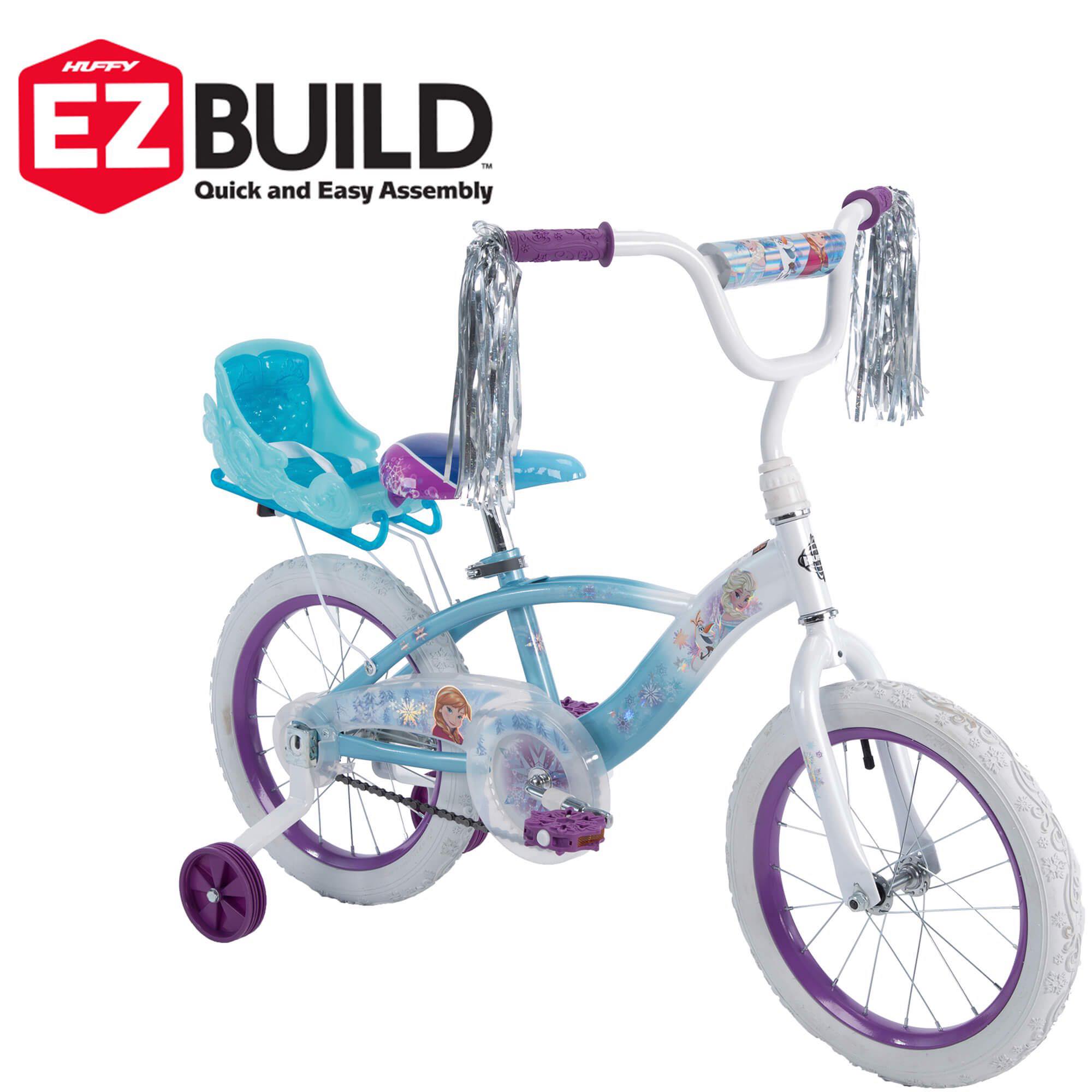 จักรยานเด็กลายเจ้าหญิงดิสนี่ย์โฟรเซ่น Disney Frozen 16-inch Girls' Bike by Huffy (สินค้านำเข้า USA) ขนาดล้อ 16 นิ้ว ยี่ห้อ Huffy สำหรับเด็ก5-7 ขวบ