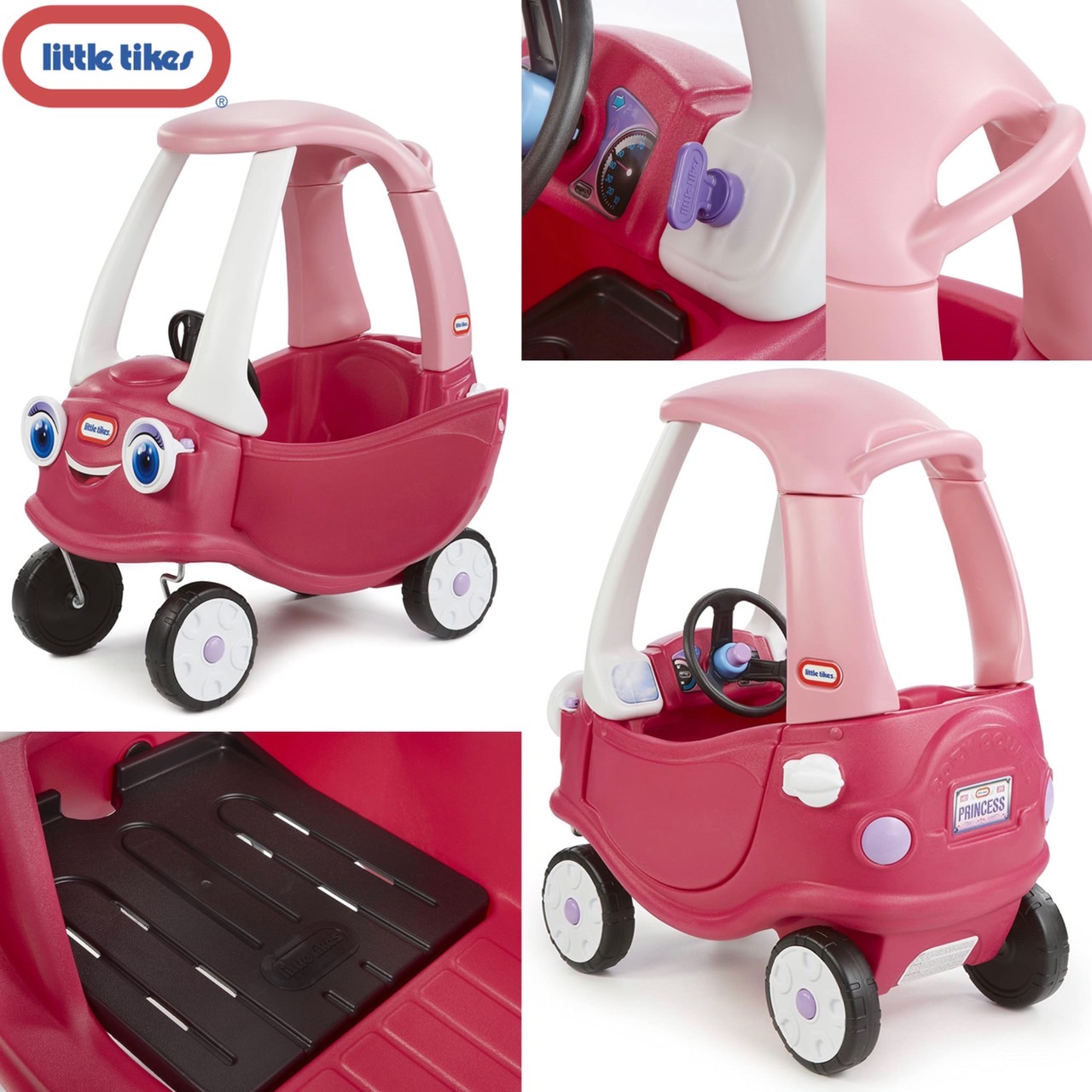 Little Tikes Princess Cozy Coupe รถขาไถ เจ้าหญิง สีชมพูเข้ม ราคา 3890 - บาท
