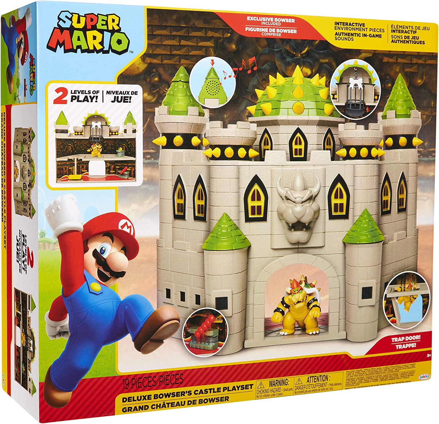 ปราสาทมาริโอ้-มีเสียงSuper Mario Nintendo Deluxe Bowser's Castle Playset ราคา 3,390.- บาท