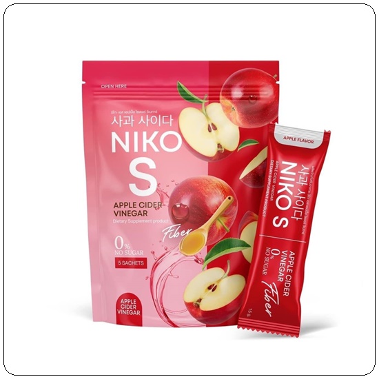 Niko S Apple Cider Vinegar นิโกะ เอส แอปเปิ้ล ไซเดอร์ (1แถม1)