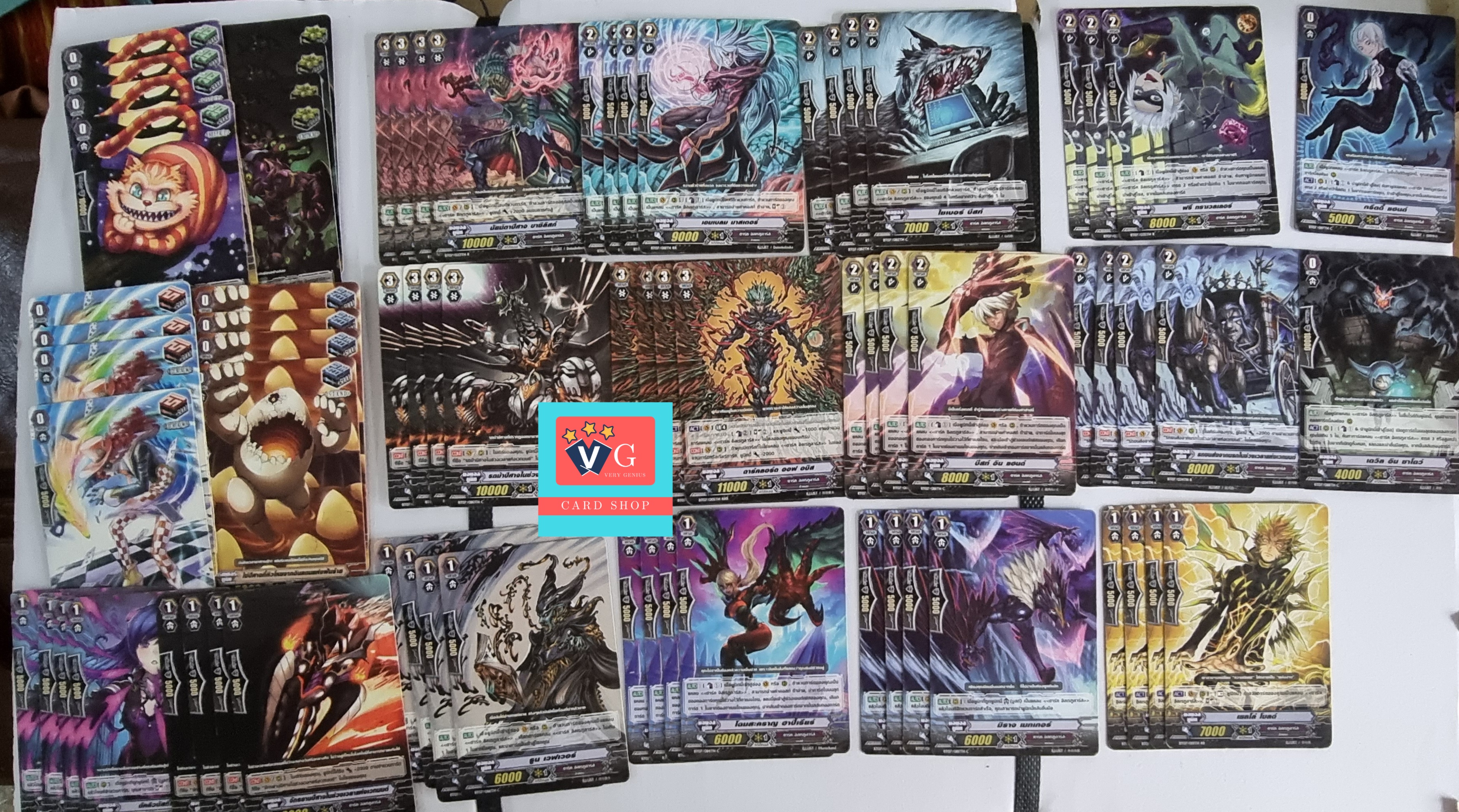 Bt07 ดาร์คอิลเรกูลาร์ส73ใบตามภาพ สภาพไม่ดี