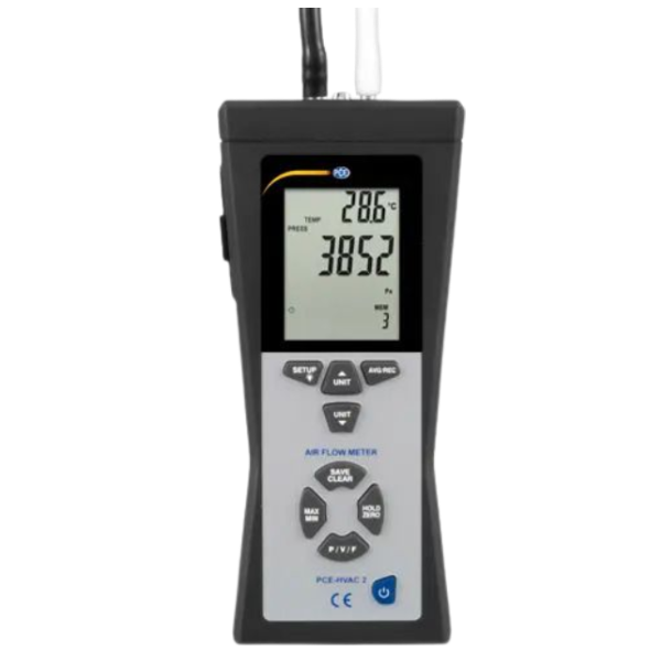 PCE Instruments รหัส HVAC-2 เครื่องวัดความเร็วสำหรับลมแบบมัลติฟังชั่น,Pilot tube air flaw meter