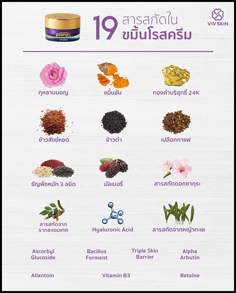 ขมิ้นโรสครีม Kamin Rose Cream