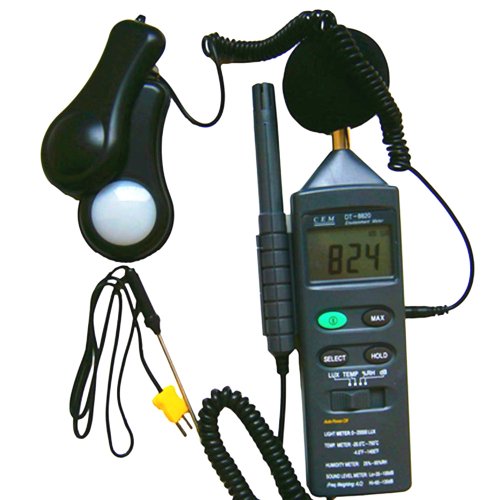 CEM รุ่น DT-8820 เครื่องวัดแสงเสียงอุณหภูมิและความชื้น,Digital multifunction(4-1),environment meter