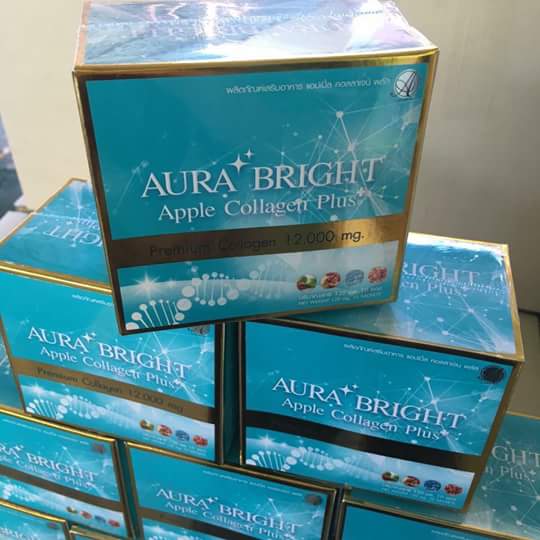 ออร่าไบร์ท แอปเปิ้ล คลอลาเจน พลัส (Aura Bright Apple Collagen)