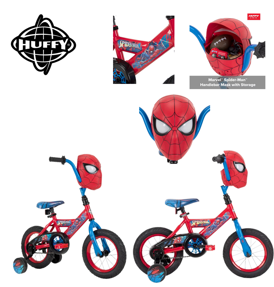 นำเข้า USA จักรยานสไปเดอร์แมน 12" Marvel Spider-Man Bike for Boys' by Huffy ราคา 5,590 บาท