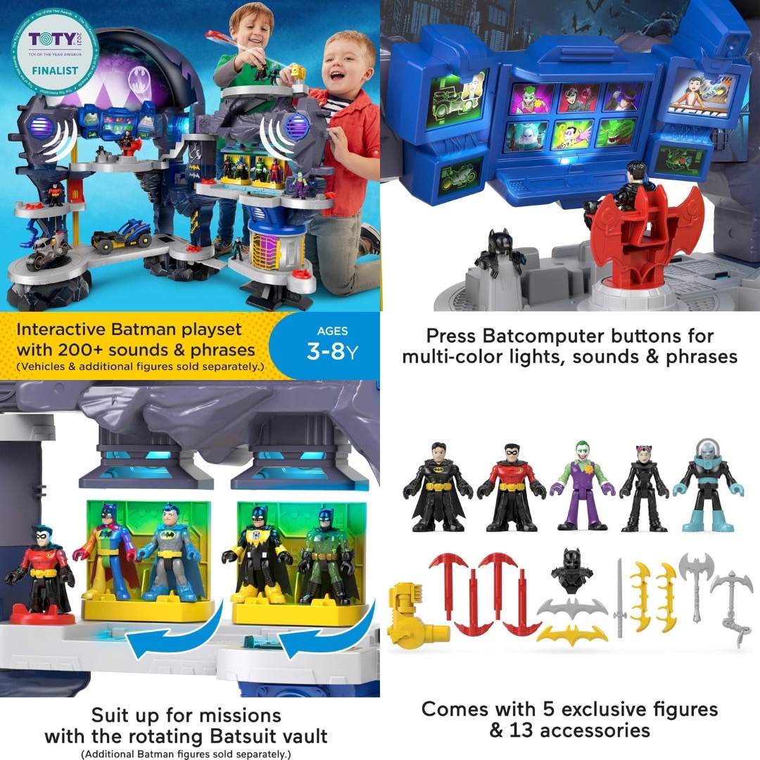นำเข้า 🇺🇸 🦇ถ้ำแบทแมนImaginext DC Super Friends Super Surround Batcave 🦇ฐานลับของแบทแมน สุดเจ๋ง ราคา 9,990 บาท