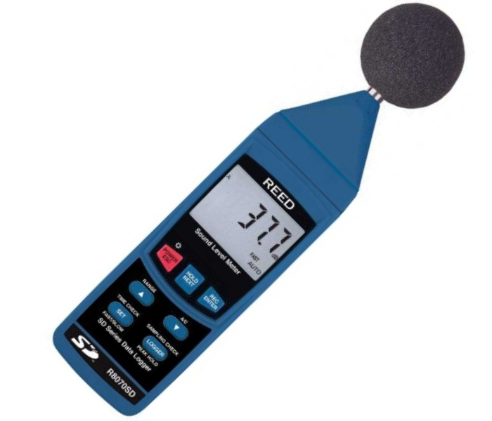 REED รุ่นR8070SDเครื่องวัดและบันทึกค่าความดังเสียง,Data Logging Sound Level Meter,Meas.range:30～130dB