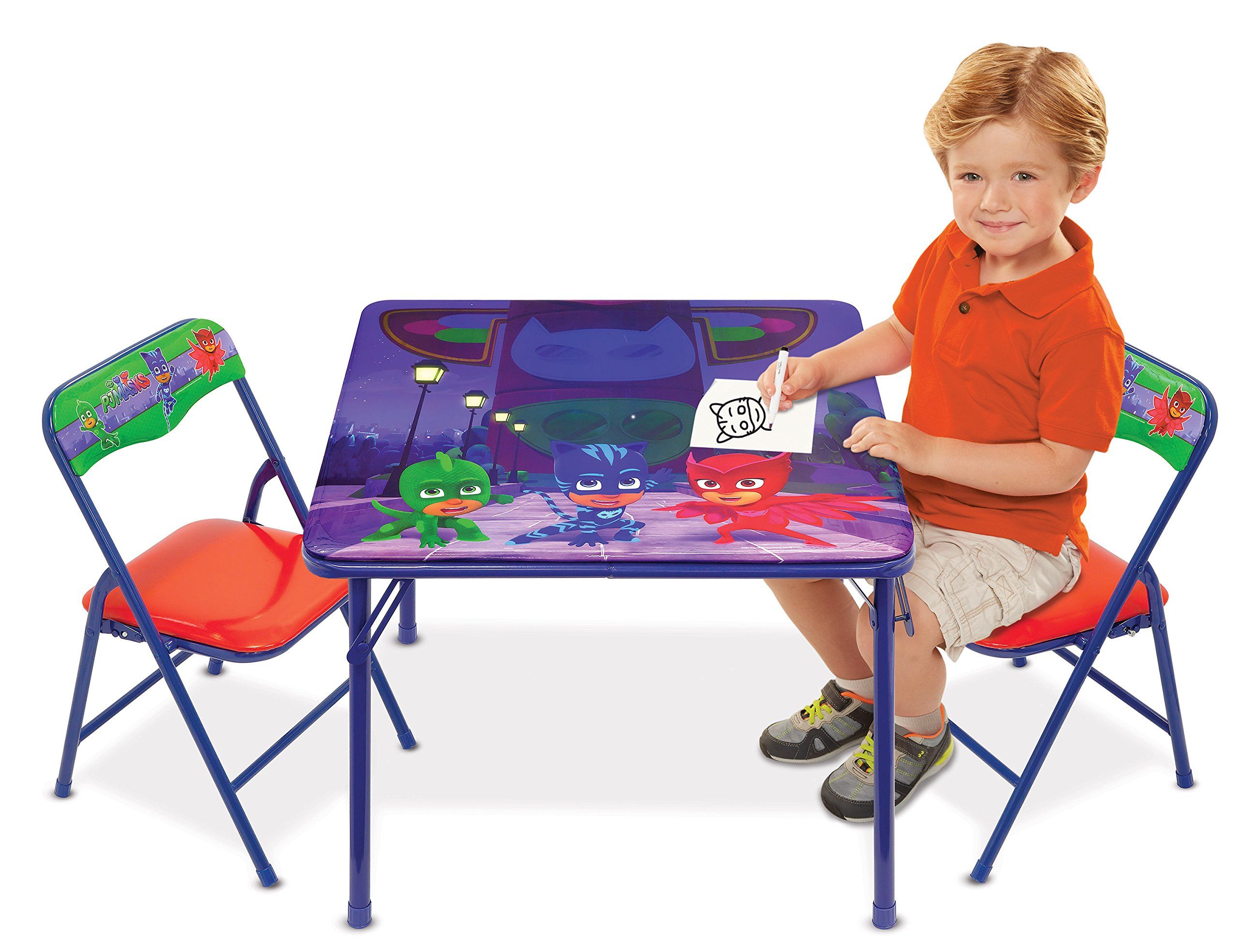 โต๊ะเขียนหนังสือ โต๊ะทำการบ้าน โต๊ะกิจกรรมวาดเขียนลบออกได้ ลายพีเจแมส Disney PJ Masks Erasable Activity Table ลิขสิทธิ์แท้จากอเมริกา ราคา 1990 บาท