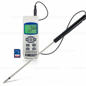 Lutron รุ่นMS-7012SDเครื่องบันทึกความชื้นHumidity&Moisture Meter for Grains to 95% RH 15"Probe