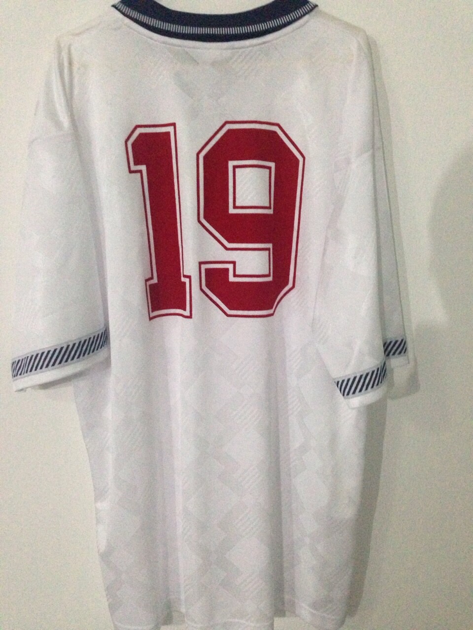เสื้อบอลโลกทีมชาติอังกฤษ England 1990 World Cup Finals No19
