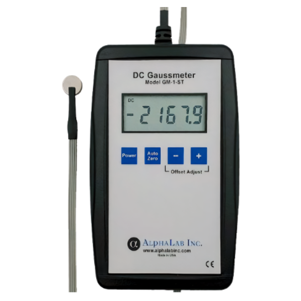 AlphaLab รุ่น GM1-ST เครื่องวัดความแรงแม่เหล็ก,DC gaussmeter,W/aluminum case,meas.range:19,999.9G/0.1G,w/Polarity indicator