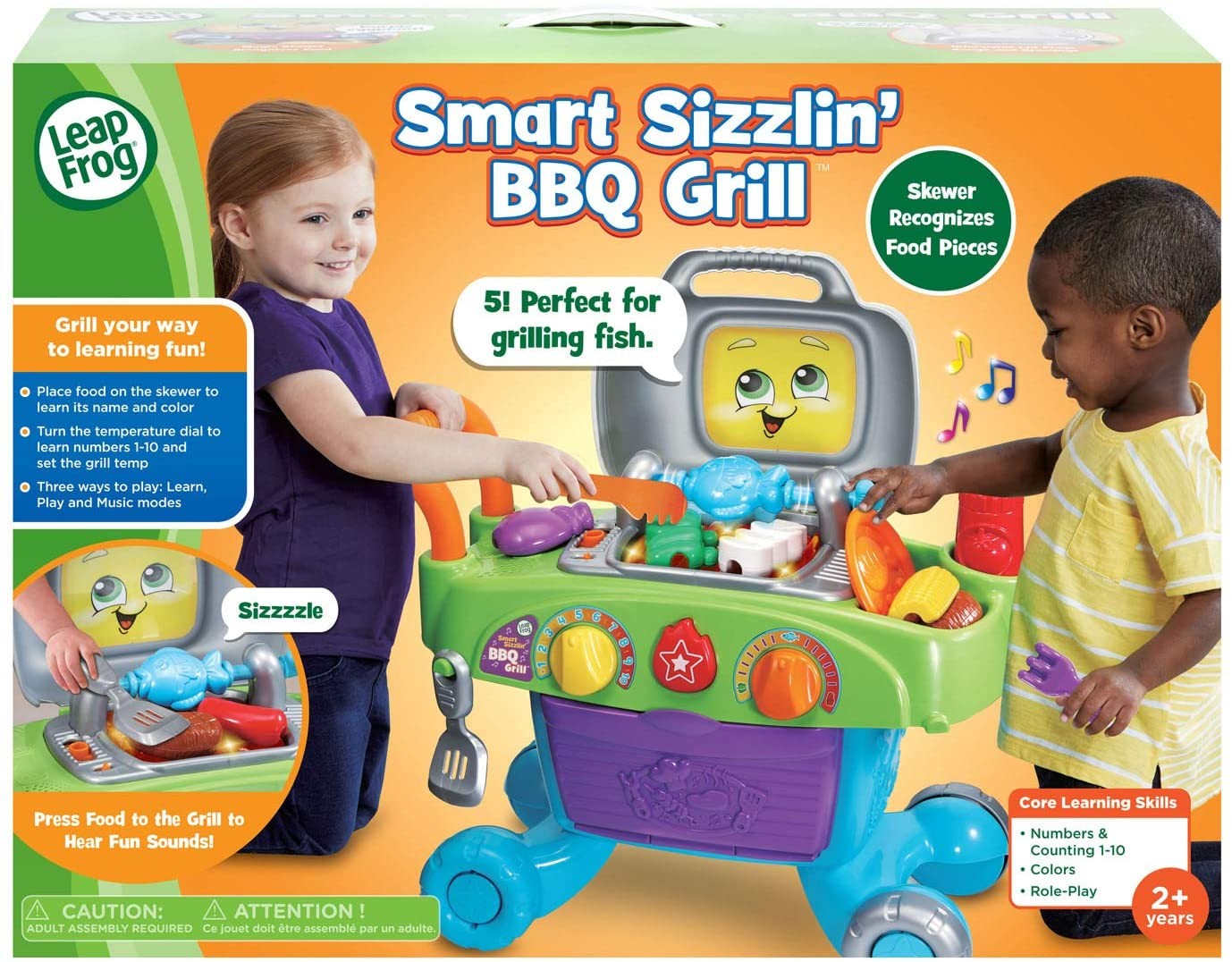 ของเล่นเตาบาร์บีคิว สําหรับเด็ก LeapFrog Smart Sizzlin' BBQ Grill, Multicolor