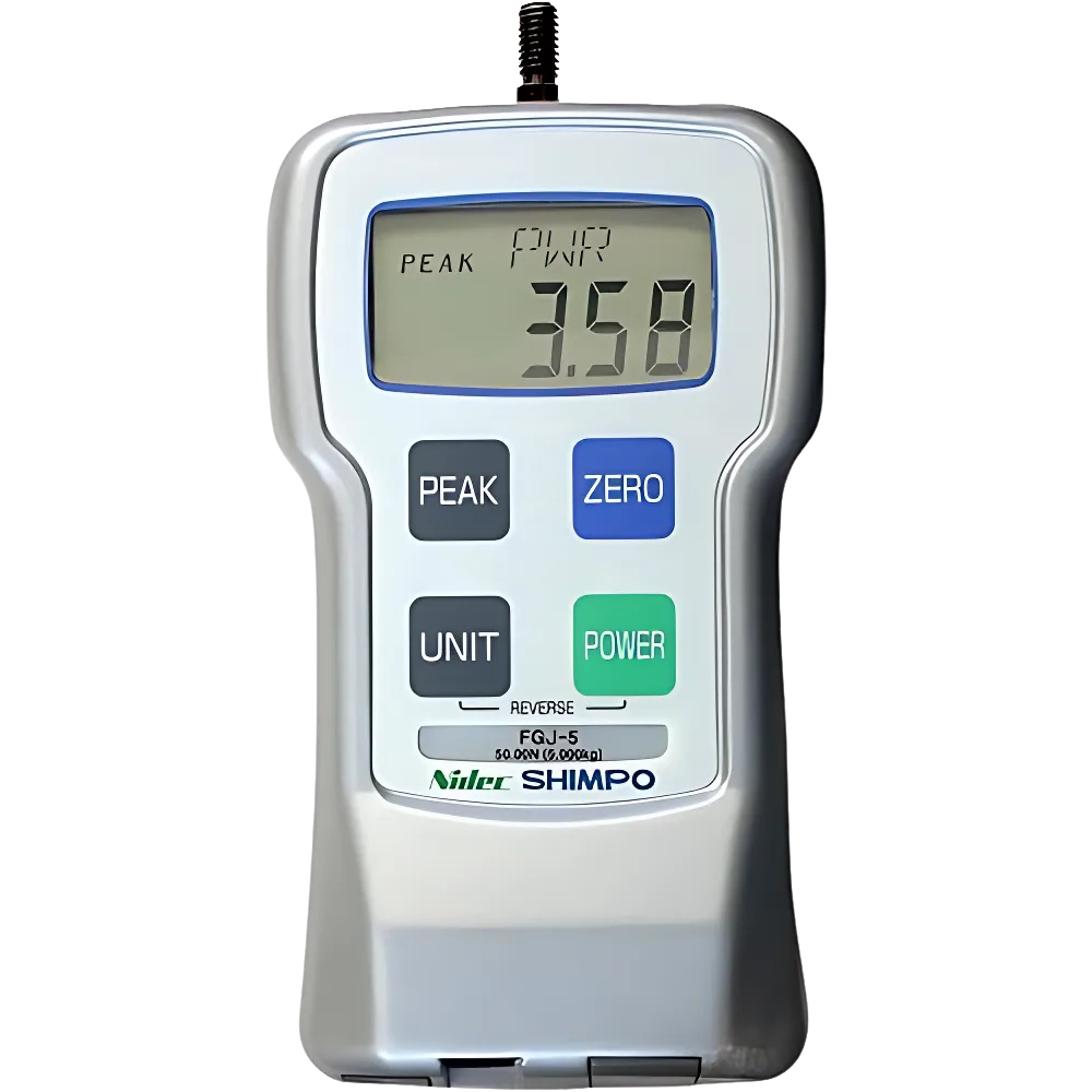 Shimpo รหัส FGJN-5 เครื่องวัดแรงดึงแรงผลักแสดงผลแบบดิจิตอล,Digital force gauge for simple tests,rated capacity(RC):±50.00N(±5.000kg)