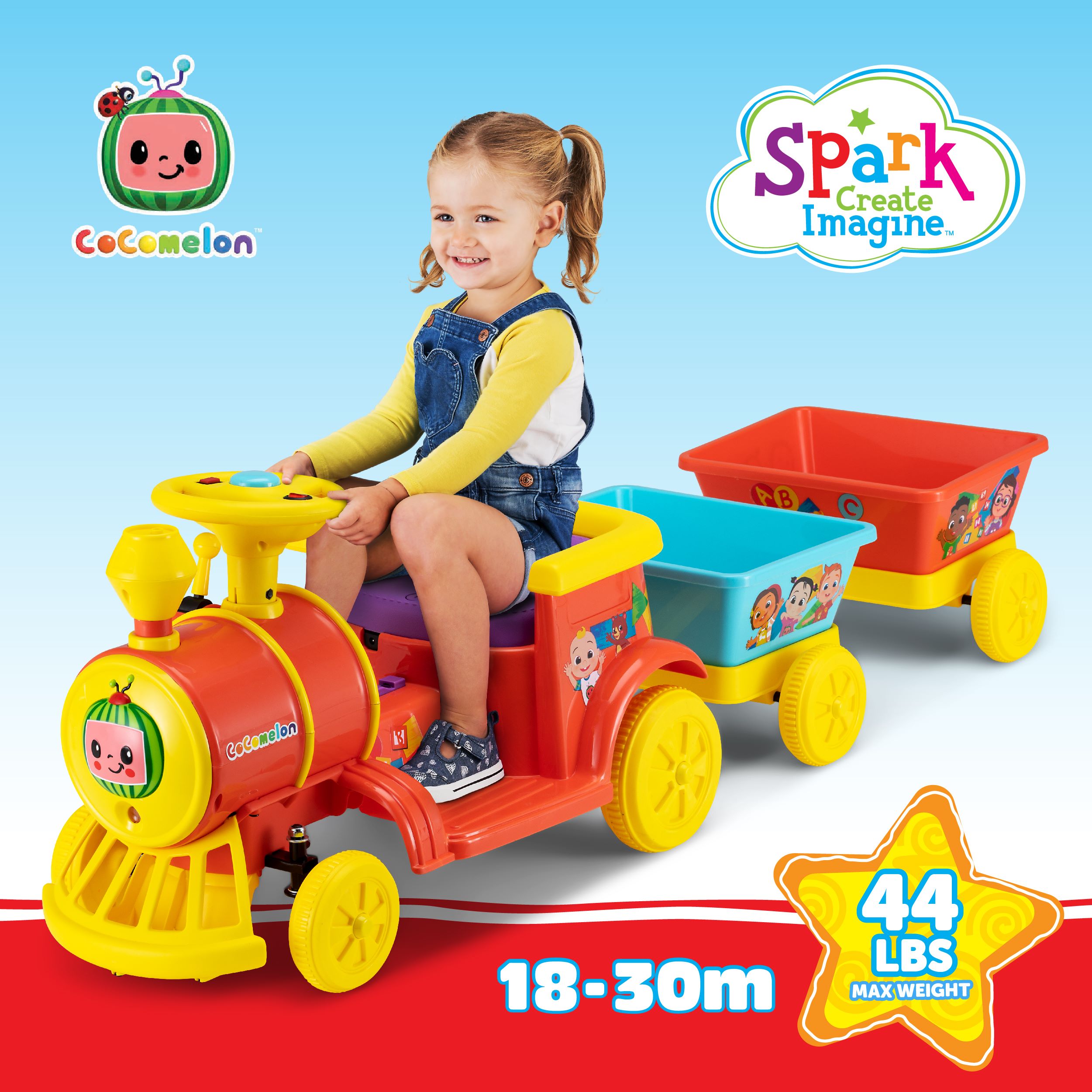 Cocomelon Choo Choo Train Ride-on Toy รถไฟของเล่น ราคา 9,900 บาท
