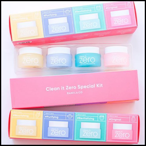 Clean It Zero Special Kit 4 items คลีนซิ่งบาล์มเนื้อเชอร์เบท