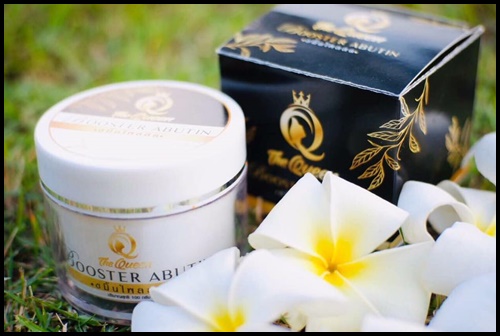 บูสเตอร์อาบูติน ขมิ้นไพลสด หัวเชื้อผิวขาวสูตรเข้มข้น The Queen Booster Arbutin
