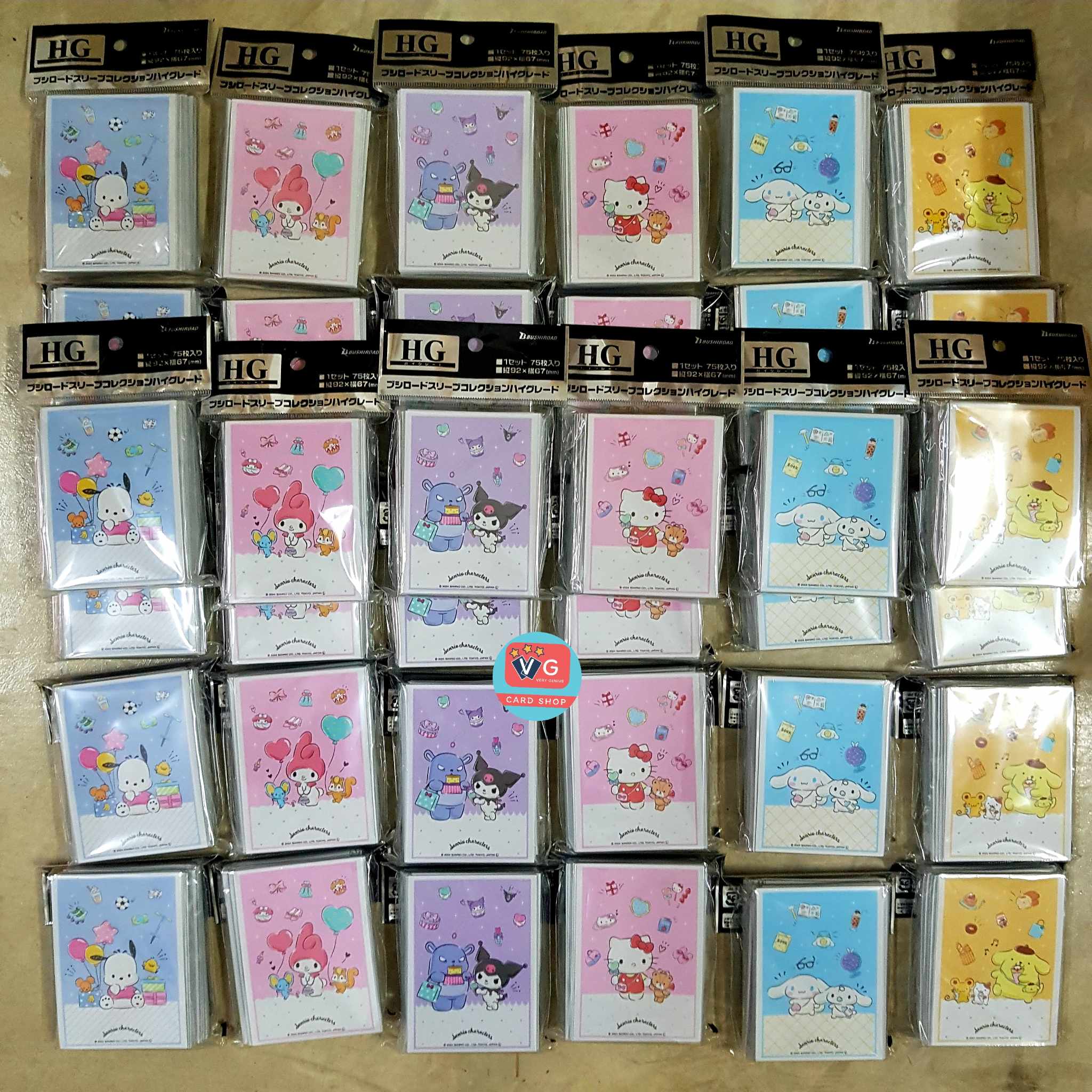 Sleeve Bushiroad X Sanrio ขนาด Standard ซองบัดดี้ไฟท์ ซองโปเกมอน ซองใส่การ์ด