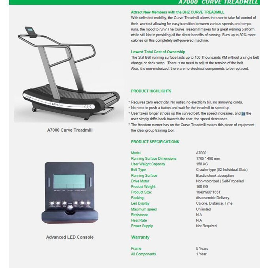 ลู่วิ่งโค้ง MuscleX รุ่น A7000 Curve Treadmill รับส่วนลดเพิ่ม