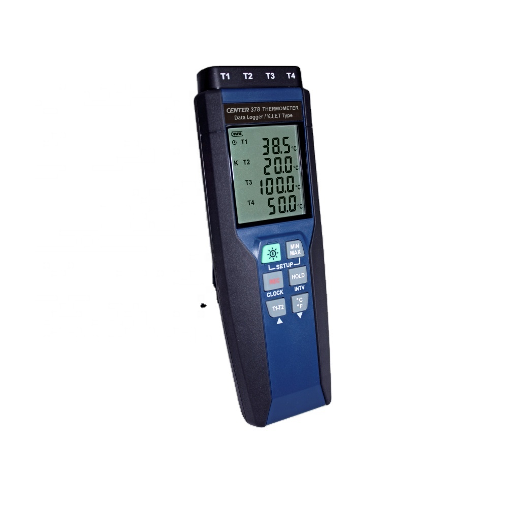 CENTER รุ่นCENTER378เทอร์โมมิเตอร์ดิจิตอล 4 ช่องDigital Thermometer 4 Channel CENTER378 With Data Logger Function