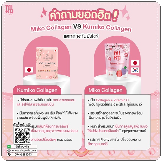 มิโกะคอลลาเจน Miko Collagen & Vitamin C
