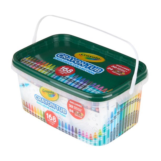 ใหม่!! สุดคุ้ม สีเทียนระบายสี 168 แท่ง ปลอดสารพิษกล่องใหญ่ Crayola Crayon and Storage Tub, 168 Crayons ราคา 1,090 บาท