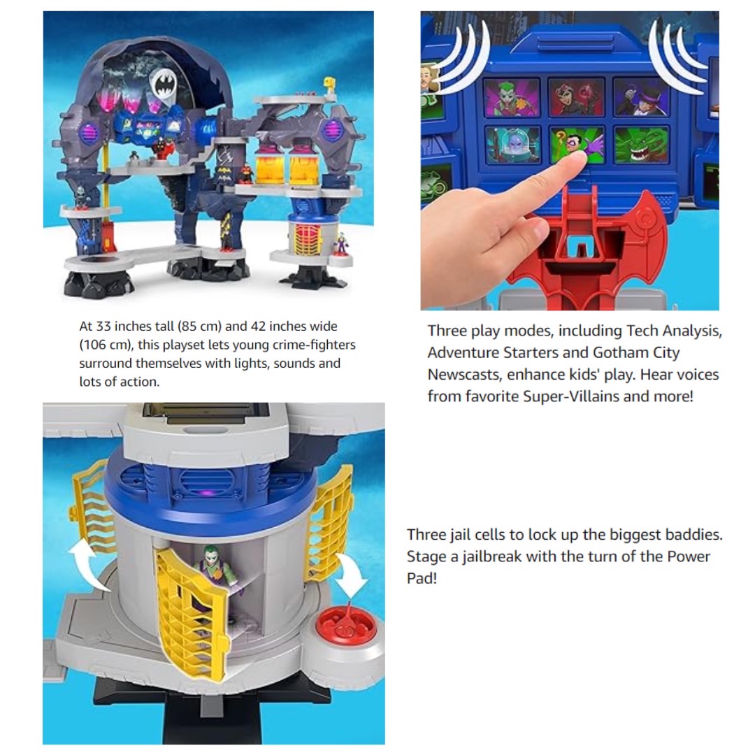 นำเข้า 🇺🇸 🦇ถ้ำแบทแมนImaginext DC Super Friends Super Surround Batcave 🦇ฐานลับของแบทแมน สุดเจ๋ง ราคา 9,990 บาท