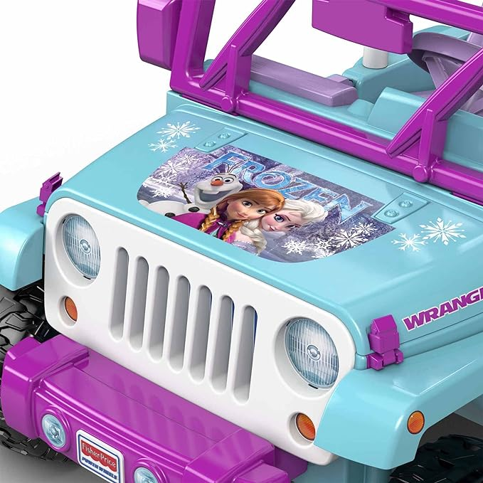 Power Wheels Disney Frozen Jeep Wrangler Ride-On Battery Powered Vehicle with Music Sounds & Storage, Preschool Kids Ages 3+ Years ราคา 16,900 บาท