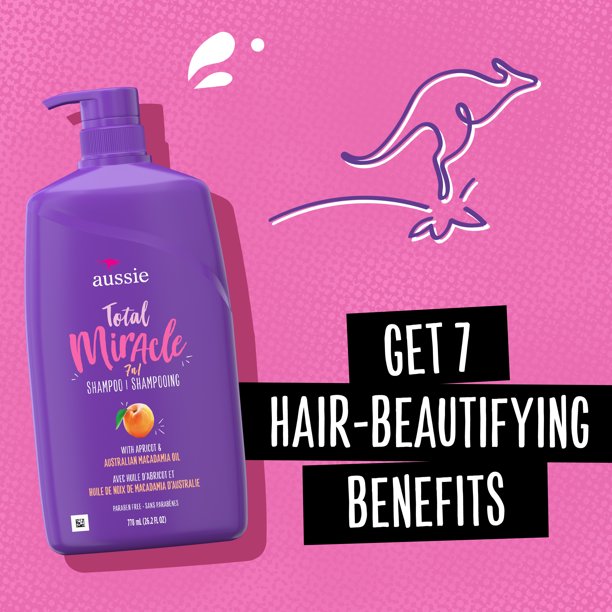 Aussie Total Miracle with Apricot & Macadamia Oil, แชมพูและครีมนวดผมปราศจากพาราเบน ราคา 1190 - บาท