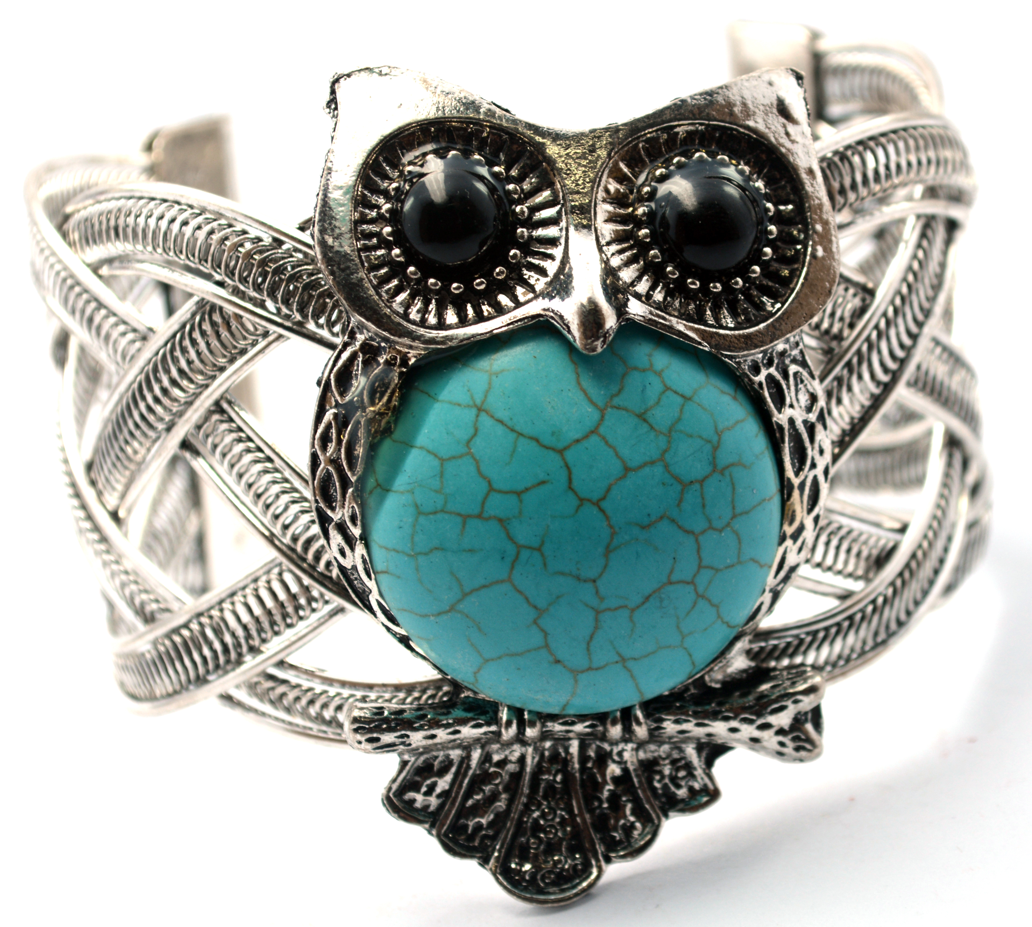 กำไลหินค้อยส์นกฮูกฟ้า