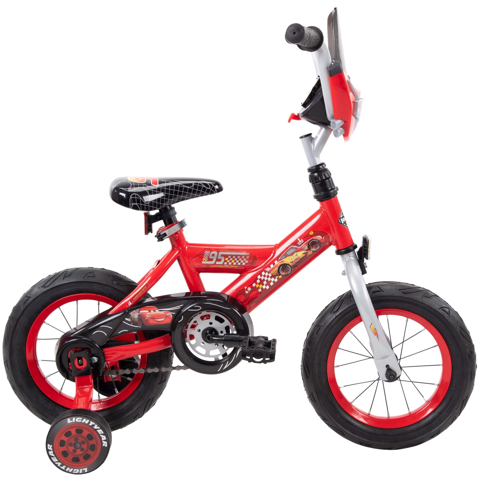จักรยานเด็กลายแมคควีนส์ คาร์ส Disney / Pixar Cars Lightning McQueen 12" EZ Build Bike by Huffy(สินค้านำเข้า USA) ขนาดล้อ 12 นิ้ว ยี่ห้อ Huffy สำหรับเด็ก 3-5 ขวบ
