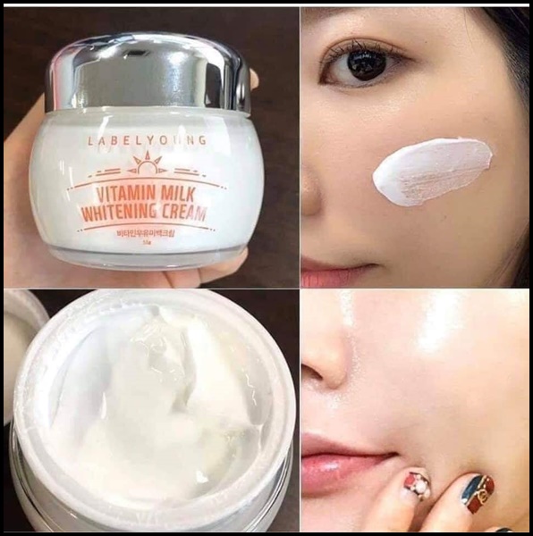 ครีมหน้าสด Vitamin Milk Whitening Cream ครีมดังจากเกาหลี