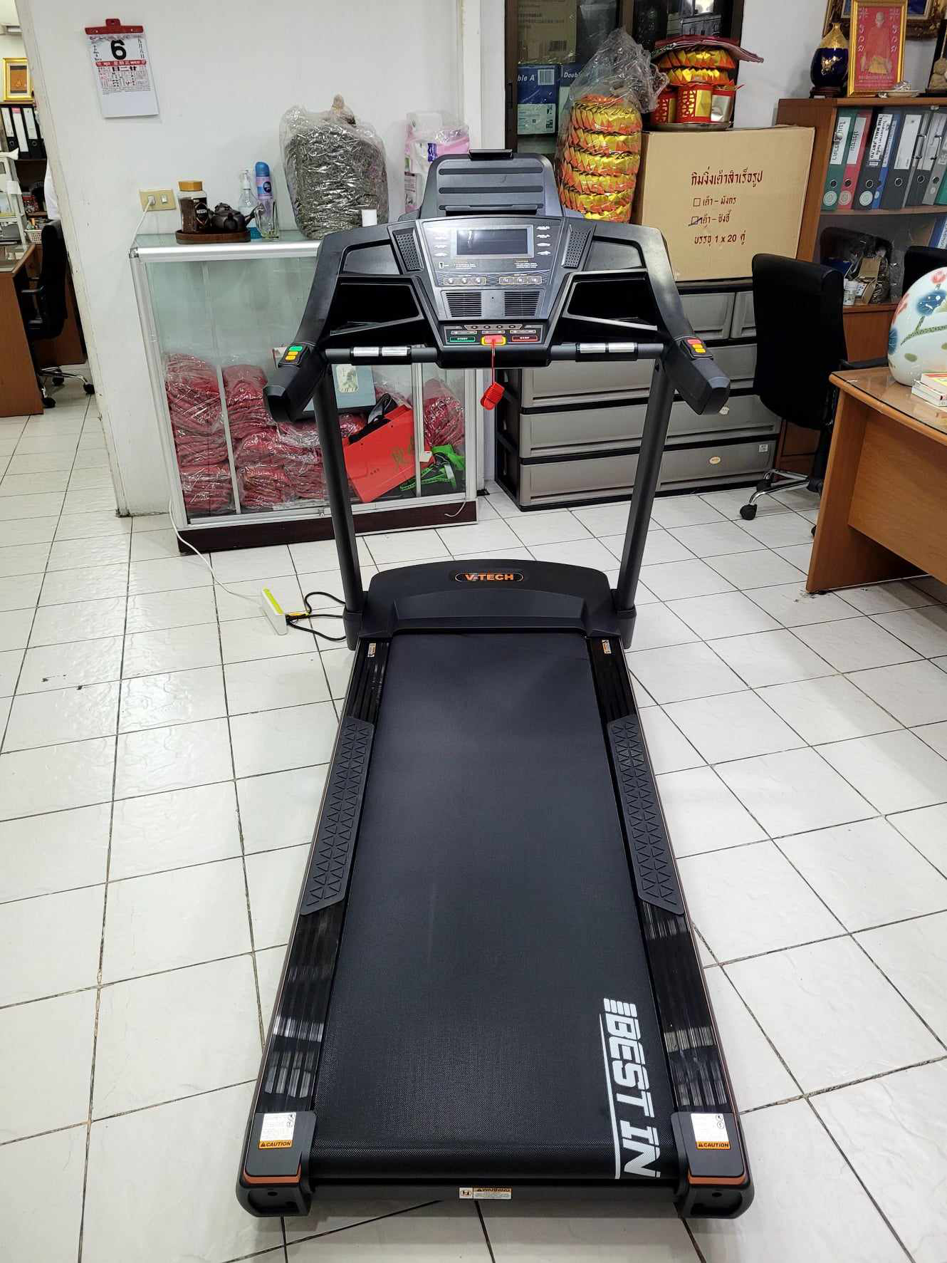 ลู่วิ่งไฟฟ้า V TECH รุ่น T69A วีเทค มอเตอร์AC ลู่วิ่งฟิตเนส ลู่วิ่งMotorAC Commercial