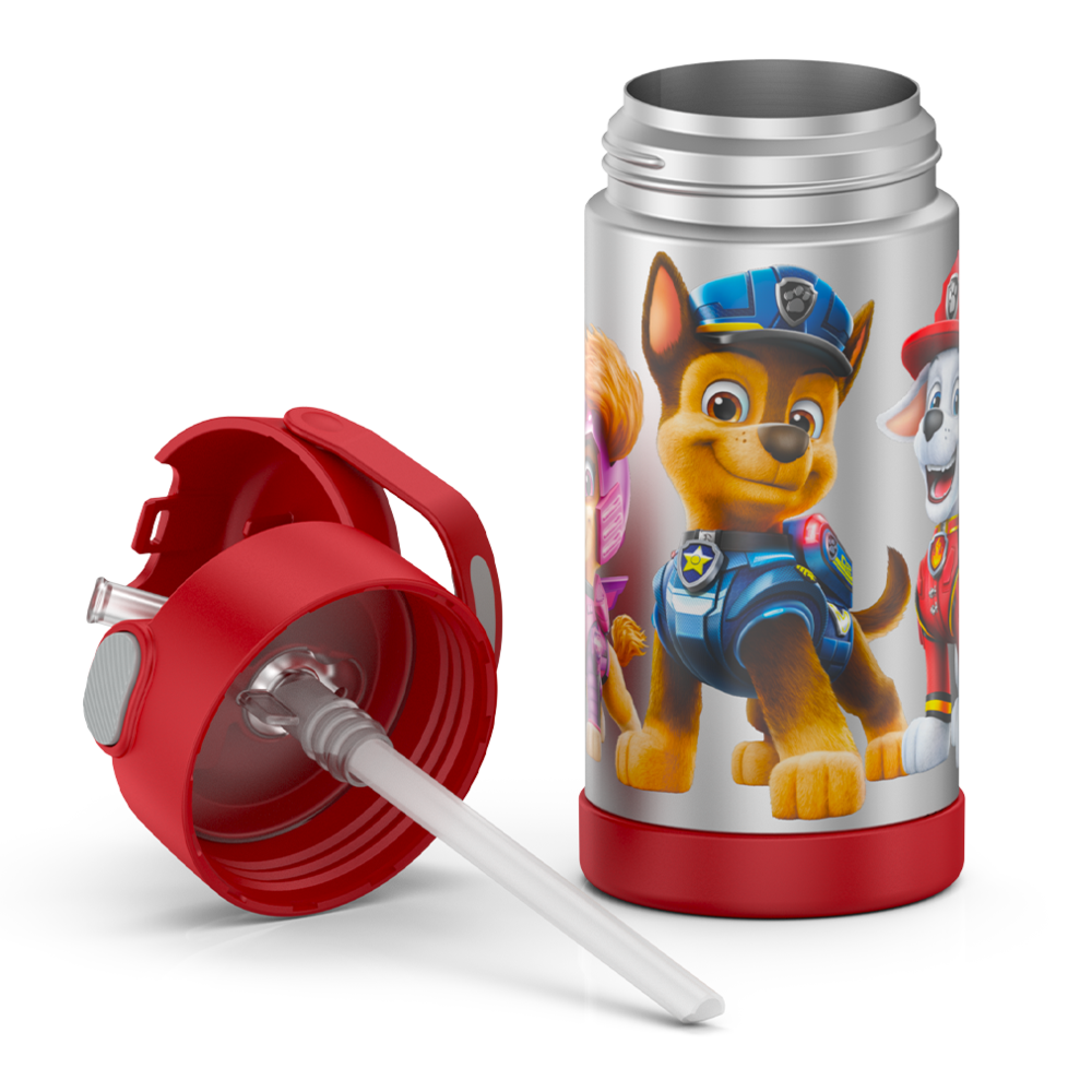 กระติกน้ำเก็บความเย็น Paw Patrol Thermos Vacuum Insulated Stainless Steel 12 Ounce Funtainer with Straw