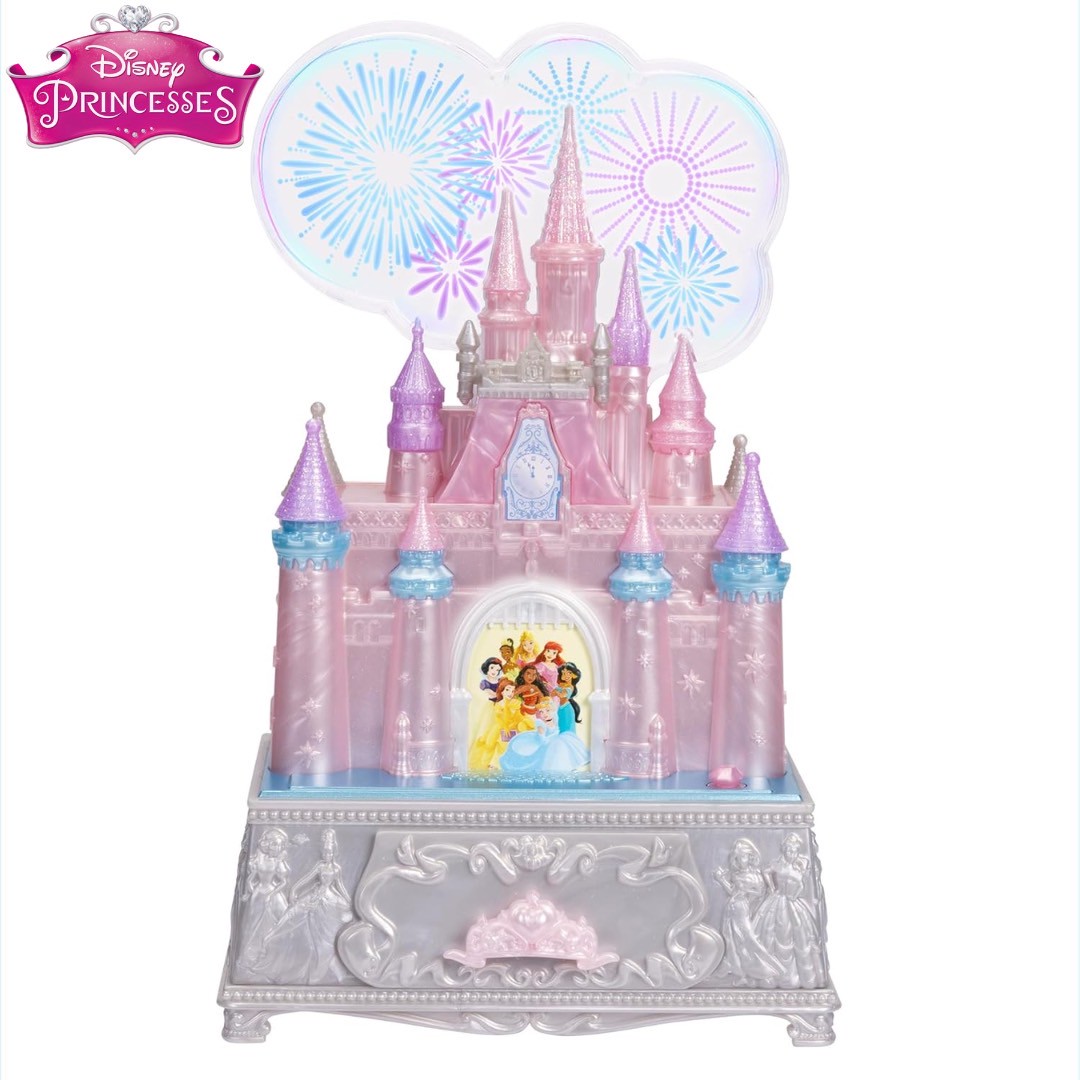 นำเข้า 🇺🇸 กล่องเครื่องประดับ Disney Princess Jewelry Box for Girls พร้อมดนตรีและการแสดงแสงสี ราคา 2,290 บาท