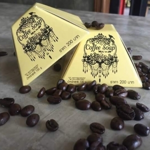 สบู่กาแฟ สูตรเร่งขาว (Coffee soap)