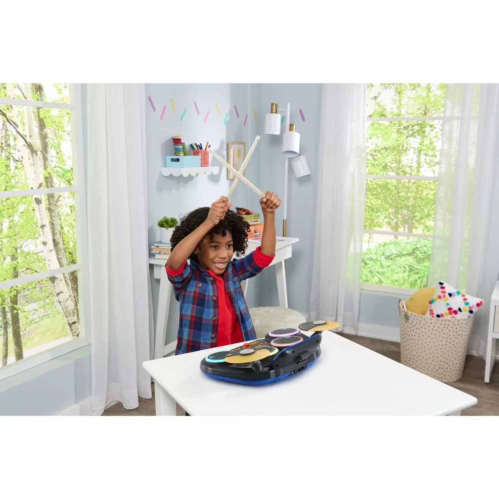 🪄มาใหม่ล่าสุดเลยนำเข้า🇺🇸 🪩 VTech® Kidi Star™drum pad, black - กลองแพดสีดำแป้นกลองอิเล็กทรอนิกส์แบบโต้ตอบนี้เหมาะสําหรับเด็กอายุ 5 ปี ราคา 3,590 บาท